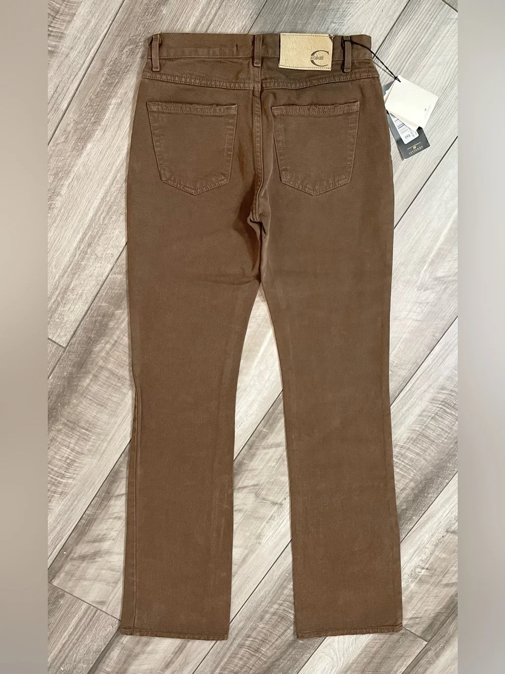 Just Cavalli Men's Slim Straight Jeans in Brown. 26